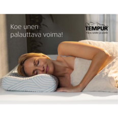 Nukkumisergonomiaoppaan kansikuva, nainen nukkuu kyljellään.
